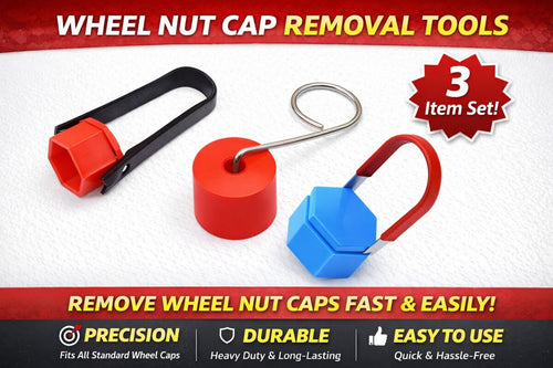 3pc Lug Nut Cap Removal Tool Set