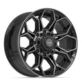 4PLAY 4P83 Gloss Black Brushed with Tinted Clear [8x165.1] Wheel