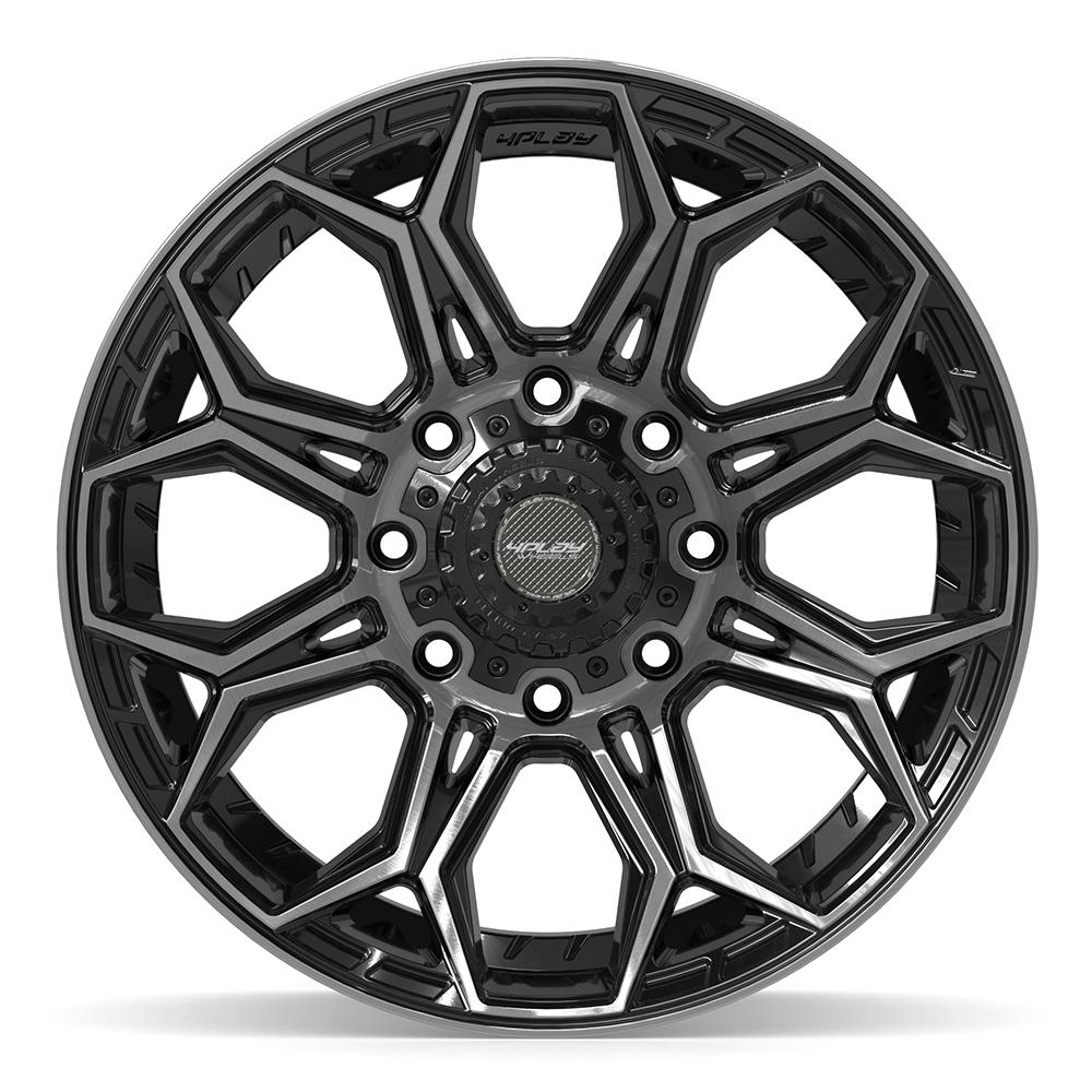 4PLAY 4P83 Gloss Black Brushed with Tinted Clear [8x165.1] Wheel