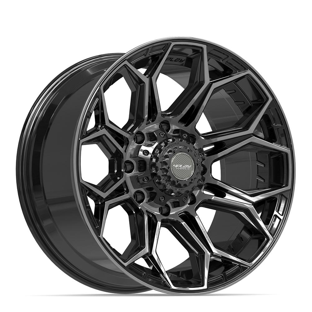 4PLAY 4P83 Gloss Black Brushed with Tinted Clear [8x165.1] Wheel