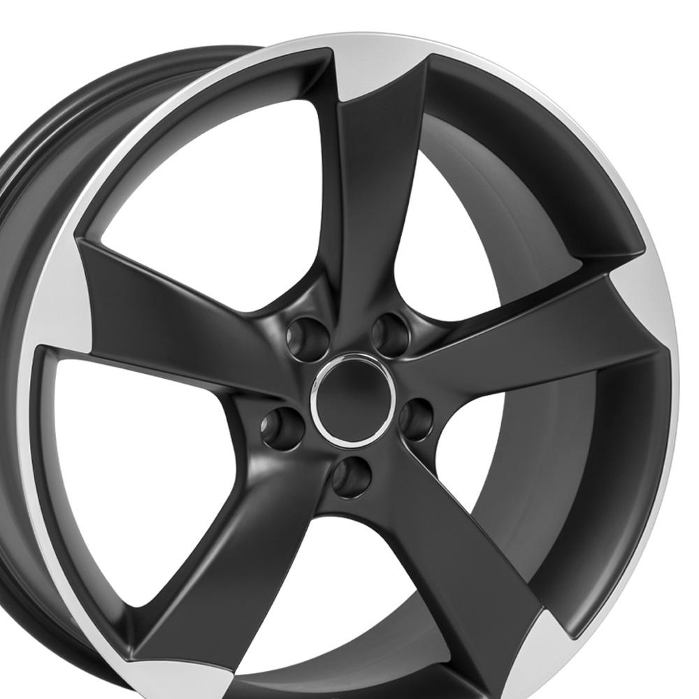 OE AU29 Satin Black Machined [5x112] Wheel