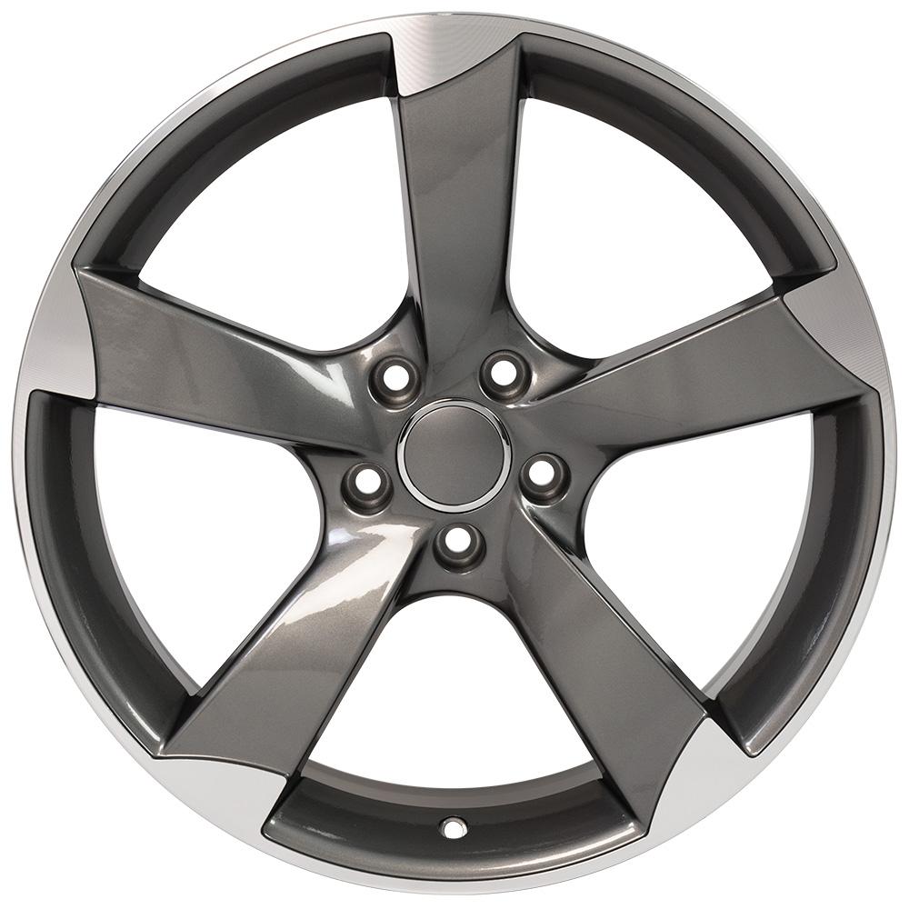 OE AU29 Gloss Gunmetal Machined [5x112] Wheel