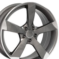OE AU29 Gloss Gunmetal Machined [5x112] Wheel