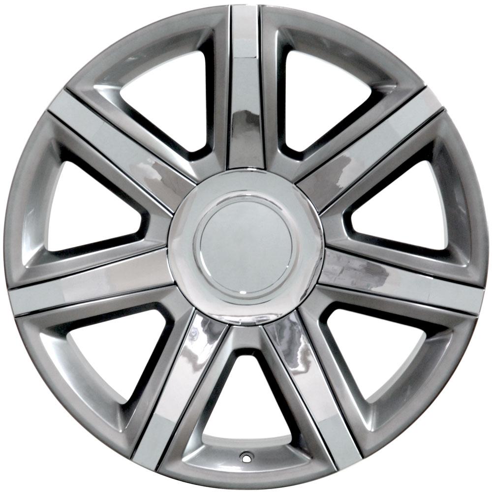 OE CA87 Gloss Hyper Silver with Chrome Insert [6x139.7] Wheel