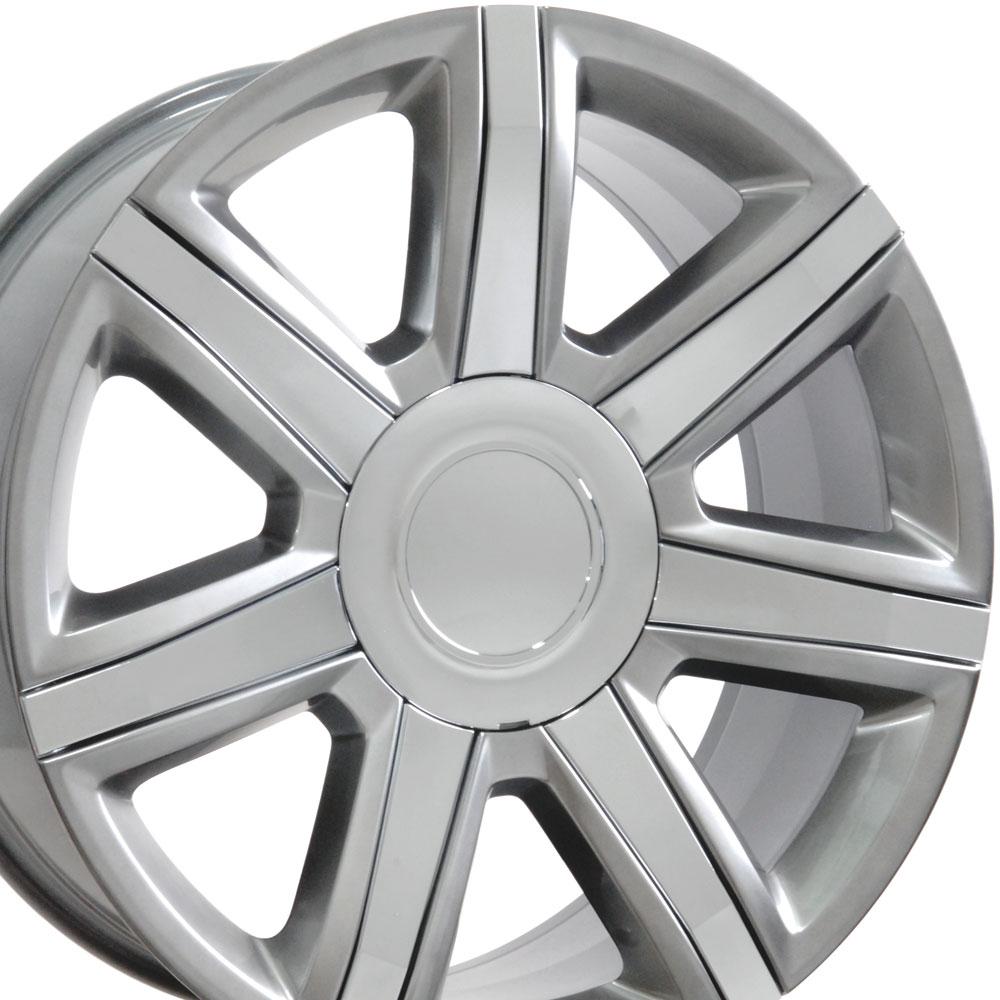 OE CA87 Gloss Hyper Silver with Chrome Insert [6x139.7] Wheel