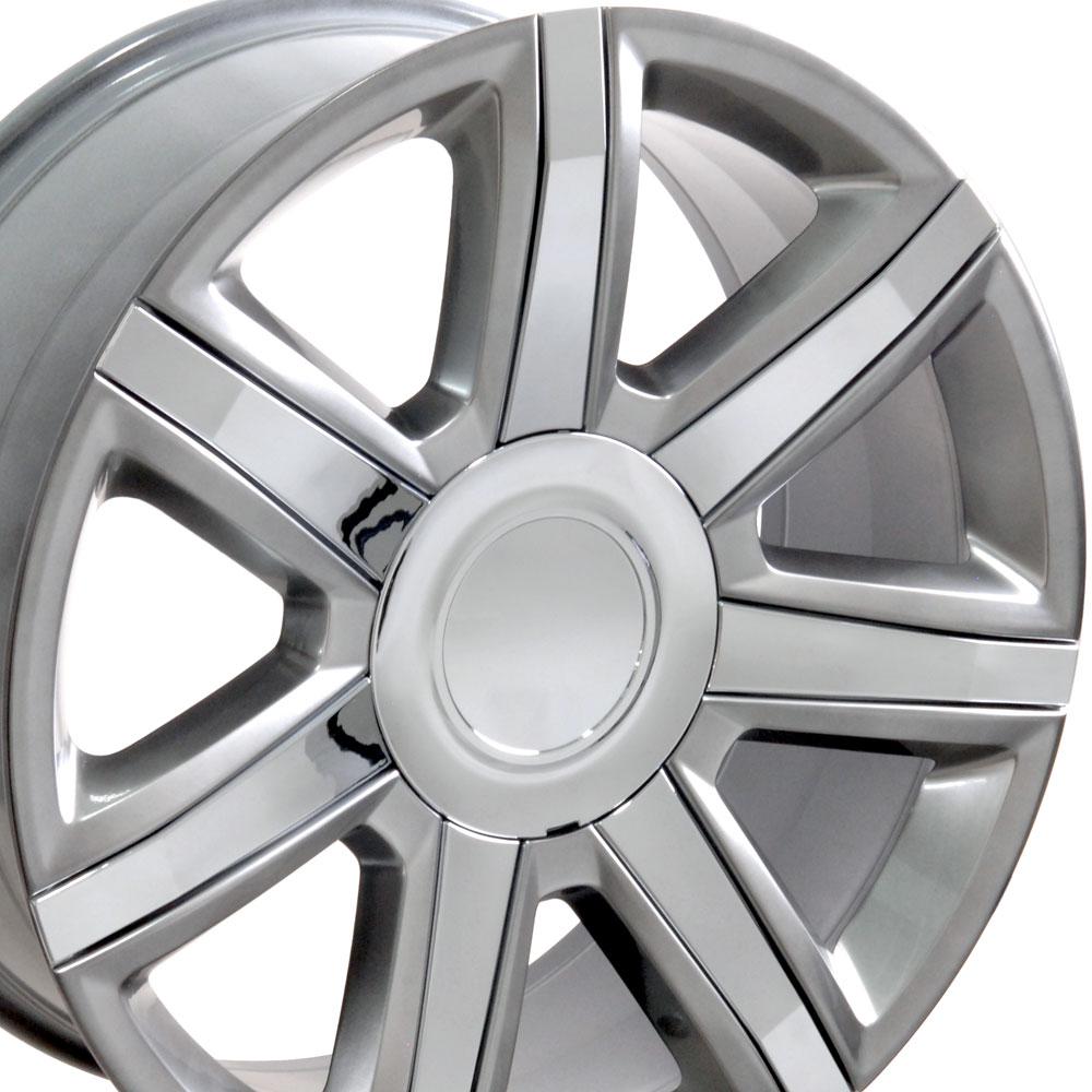OE CA87 Gloss Hyper Silver with Chrome Insert [6x139.7] Wheel