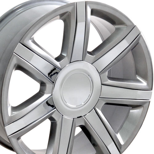OE CA87 Gloss Hyper Silver with Chrome Insert [6x139.7] Wheel