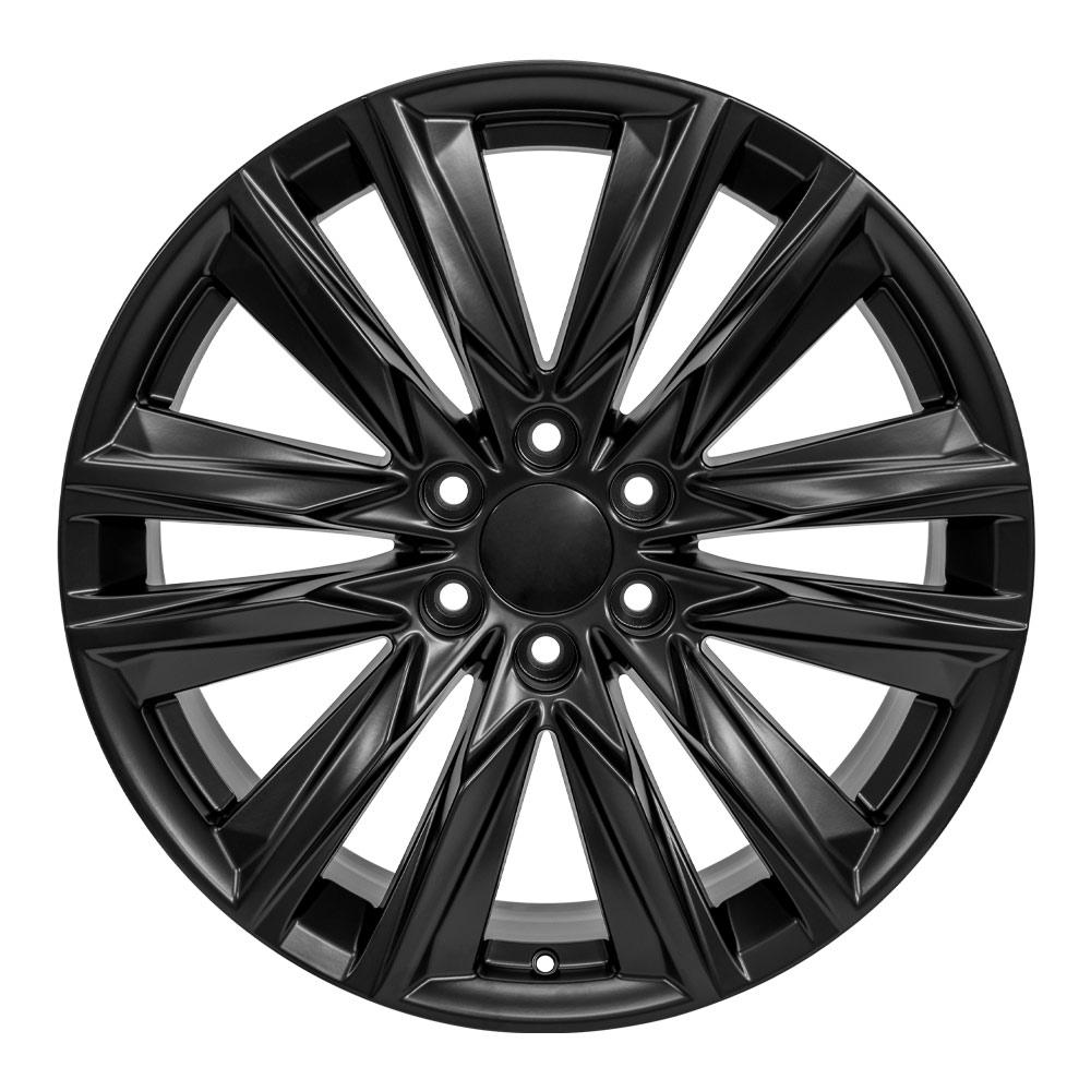 OE Wheels CA91 22x9 6x139.7 28et Satin Black Wheel SS: 9510954