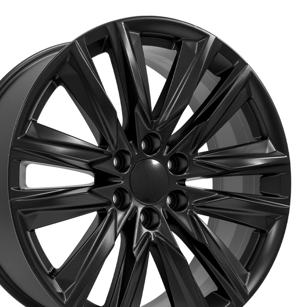 OE Wheels CA91 22x9 6x139.7 28et Satin Black Wheel SS: 9510954
