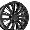 OE Wheels CA93 22x9 6x139.7 28et Gloss Black Wheel SS: 9511018