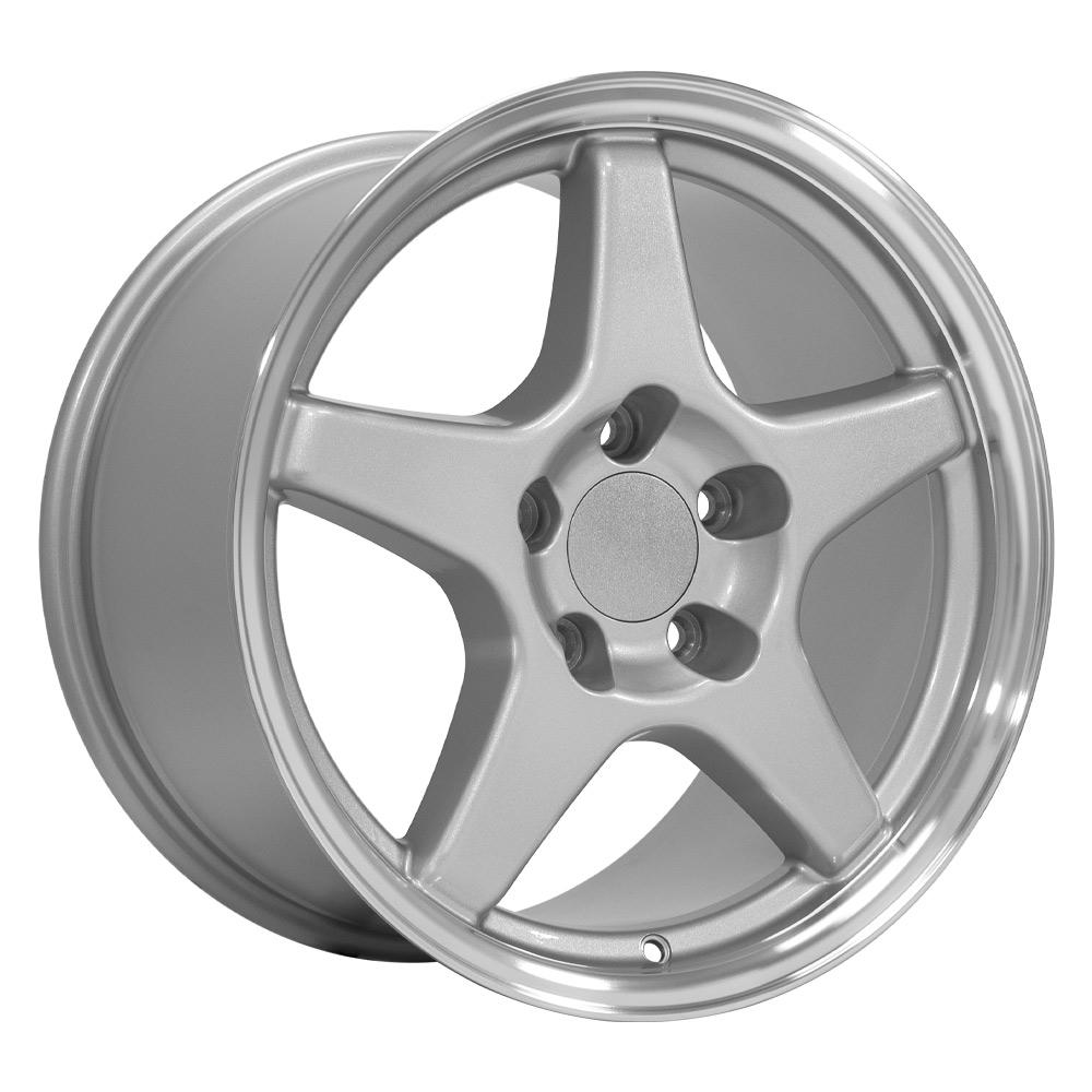 OE CV01 Gloss Silver Machined Lip [5x120.65] Wheel