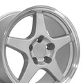 OE CV01 Gloss Silver Machined Lip [5x120.65] Wheel