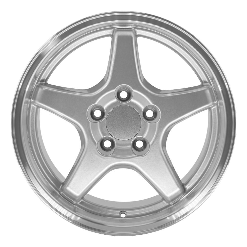 OE CV01 Gloss Silver Machined Lip [5x120.65] Wheel