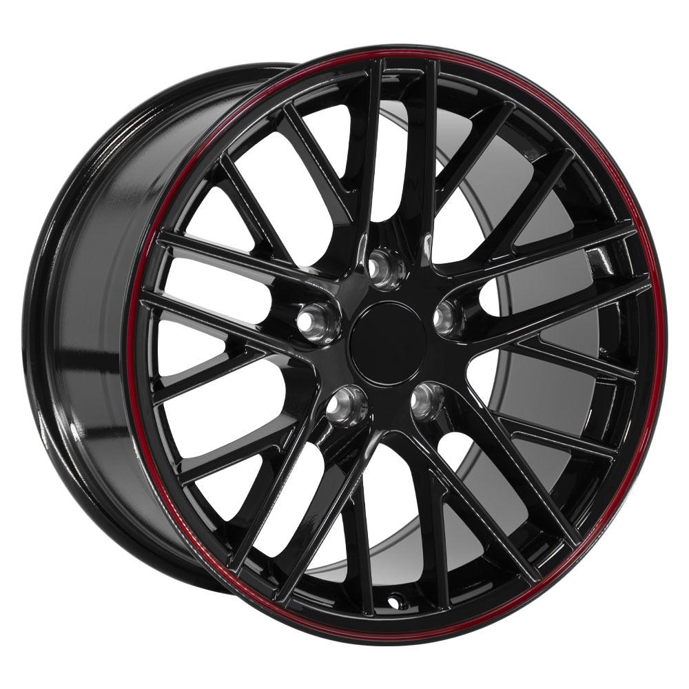 OE CV08A Gloss Black Redline [5x120.65] Wheel