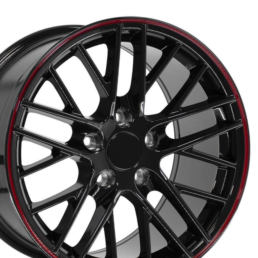 OE CV08A Gloss Black Redline [5x120.65] Wheel