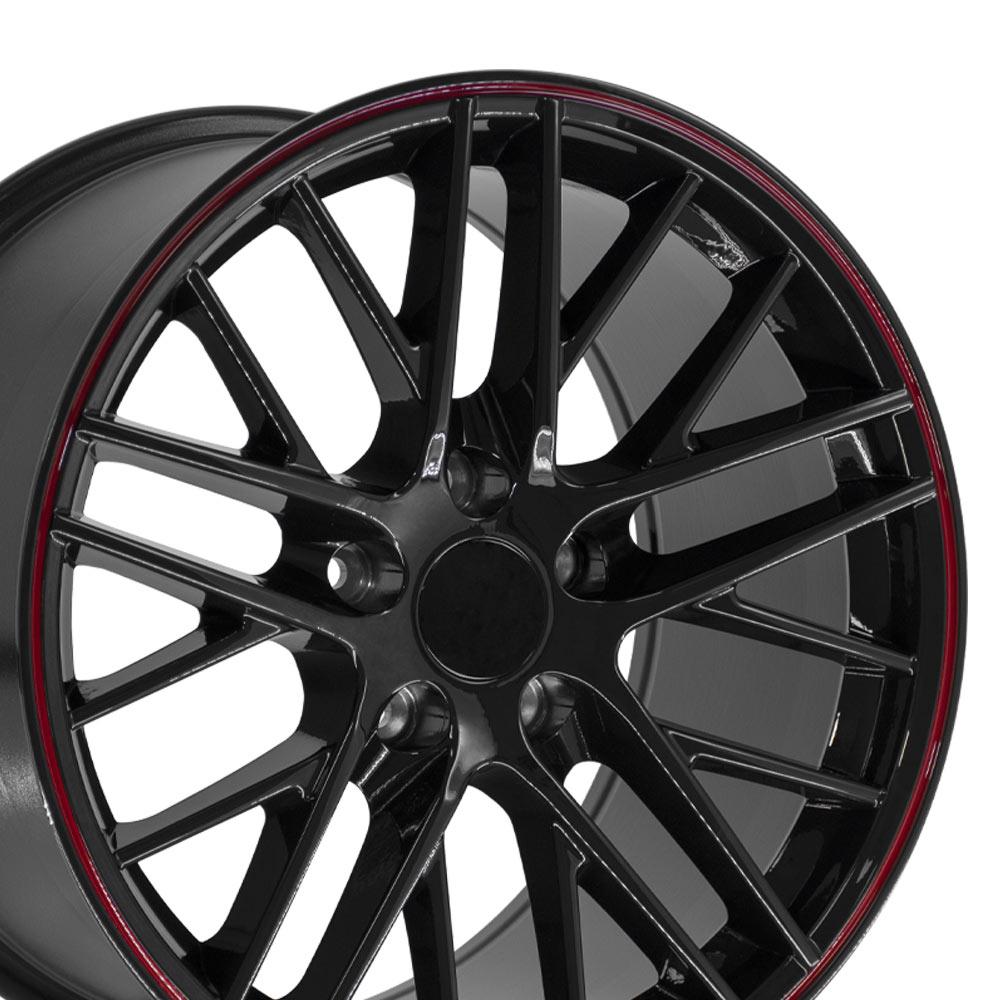 OE CV08A Gloss Black Redline [5x120.65] Wheel