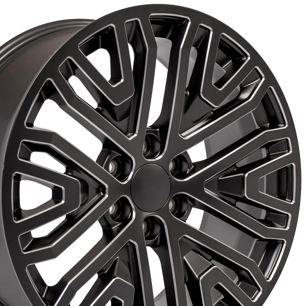 OE CV37 Satin Black with Milled Edge [6x139.7] Wheel