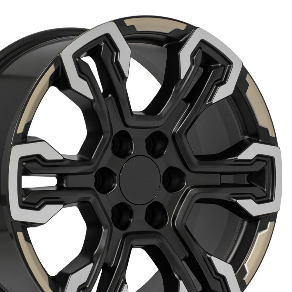 OE CV65 Satin Black Machined Face - Two Tone [6x139.7] Wheel