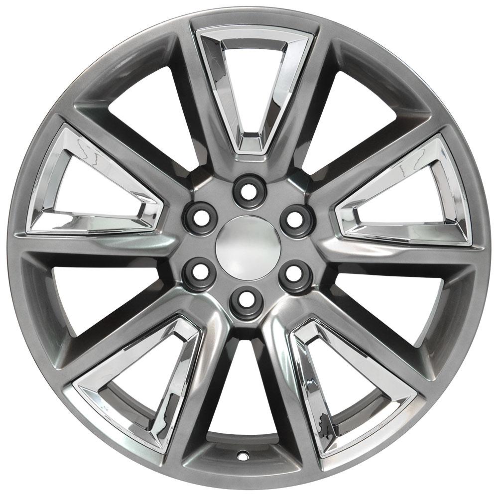 OE CV73B Gloss Hyper Black with Chrome Insert [6x139.7] Wheel
