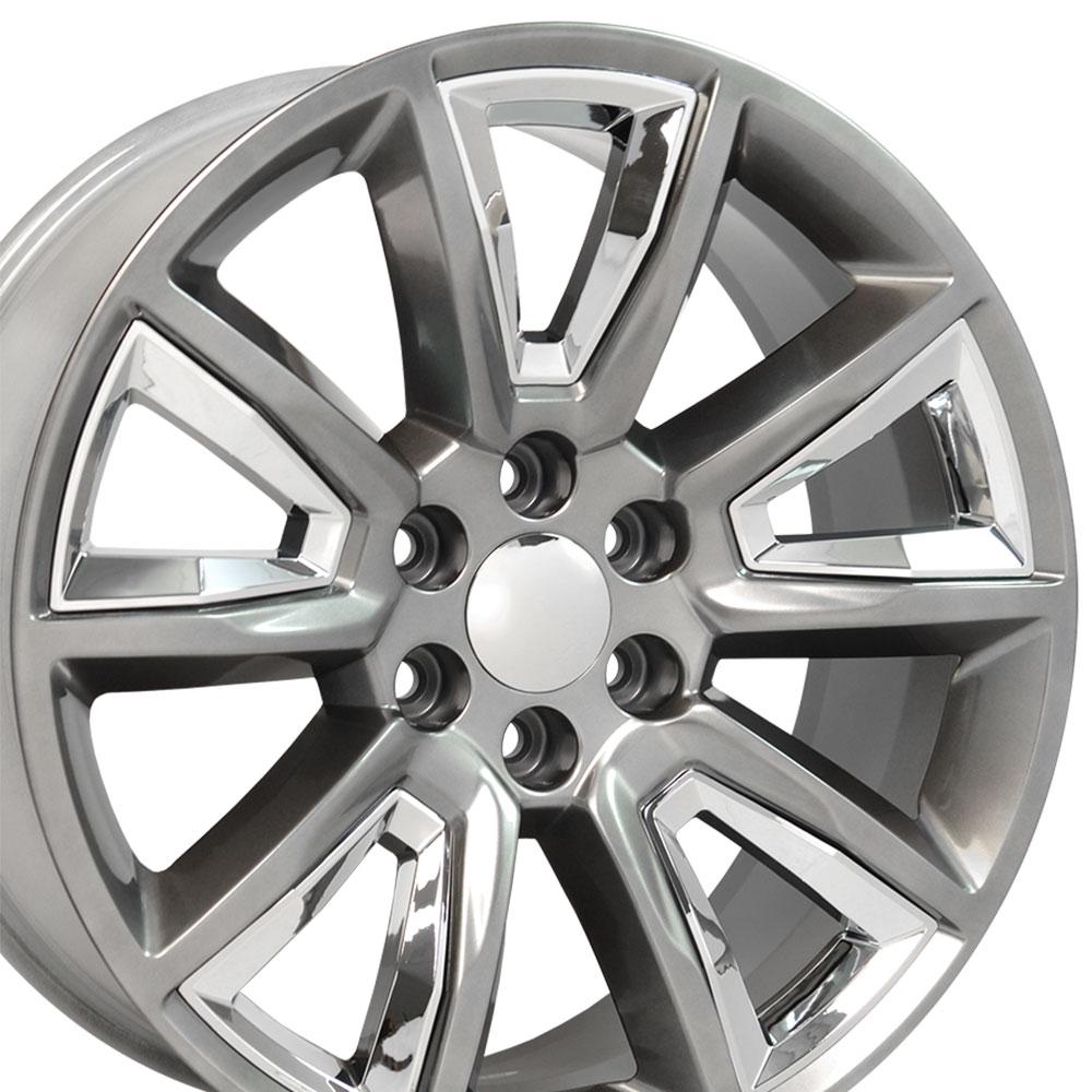 OE CV73B Gloss Hyper Black with Chrome Insert [6x139.7] Wheel