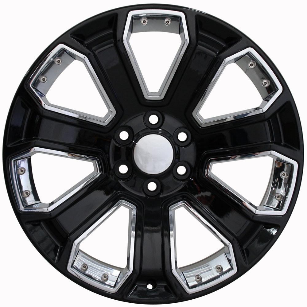 OE CV93B Gloss Black with Chrome Insert [6x139.7] Wheel