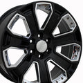 OE CV93B Gloss Black with Chrome Insert [6x139.7] Wheel