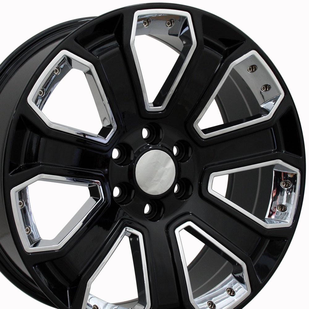 OE CV93B Gloss Black with Chrome Insert [6x139.7] Wheel