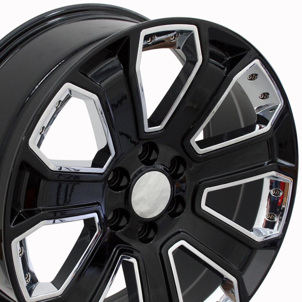 OE CV93B Gloss Black with Chrome Insert [6x139.7] Wheel