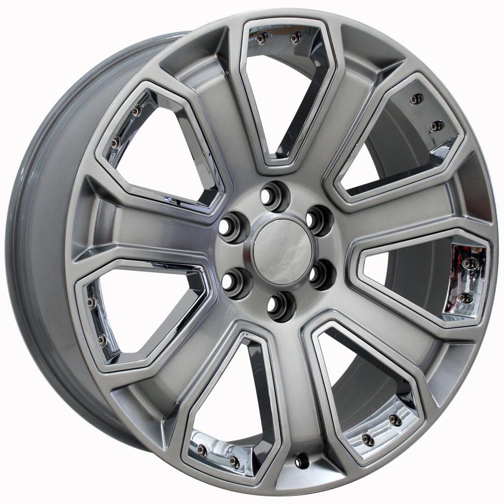 OE CV93B Gloss Hyper Black with Chrome Insert [6x139.7] Wheel