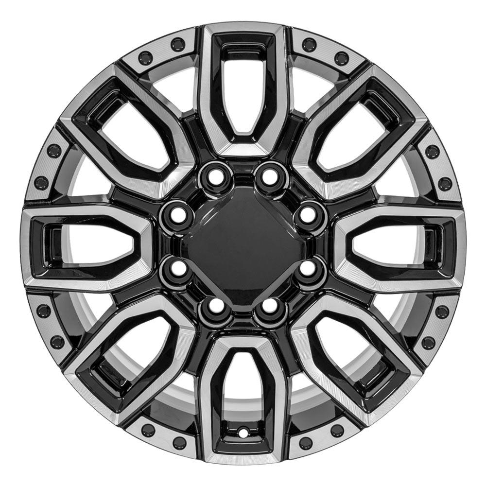 OE CV97B Gloss Black with Milled Edge [8x180] Wheel