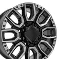 OE CV97B Gloss Black with Milled Edge [8x180] Wheel