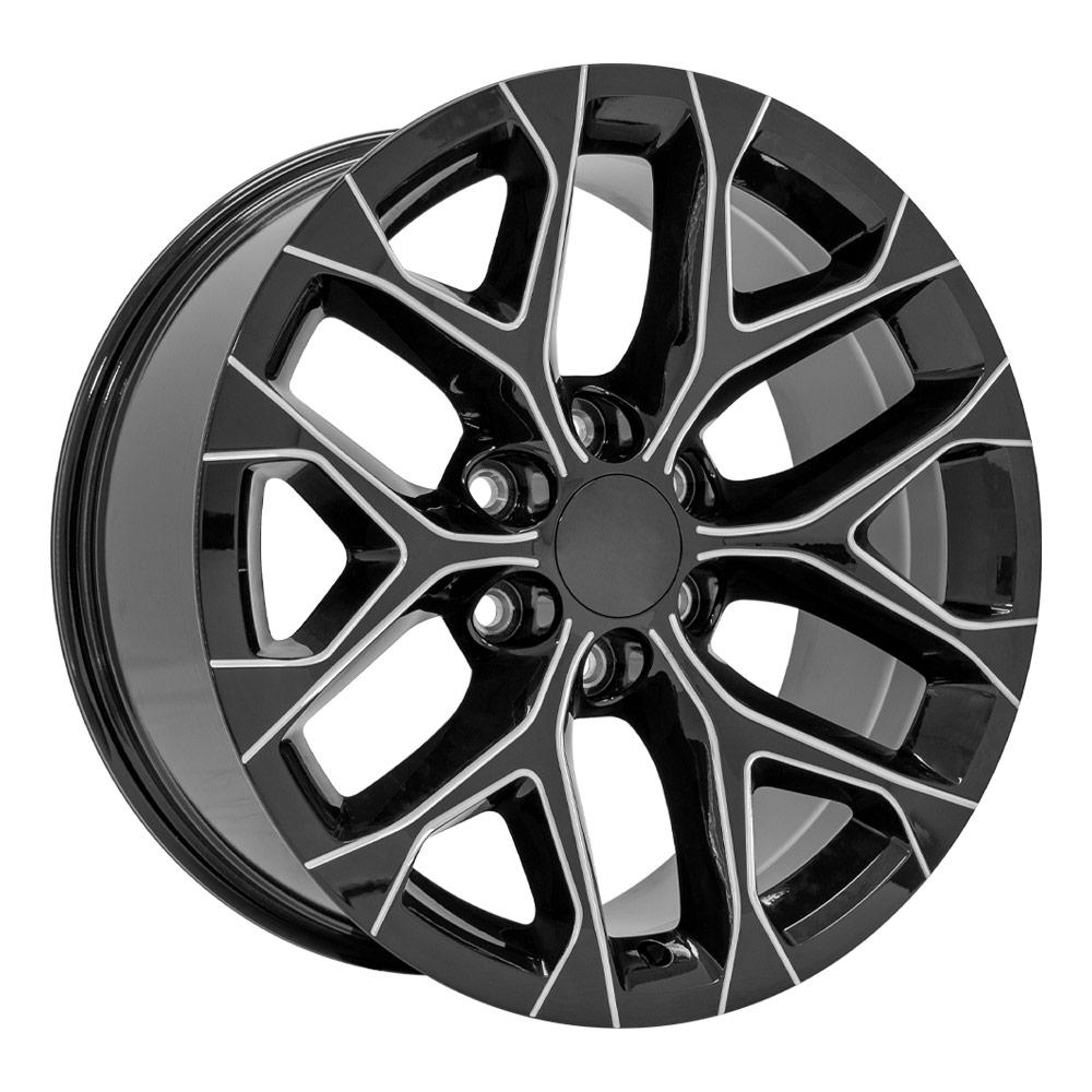 OE CV98B Gloss Black with Milled Edge [6x139.7] Wheel