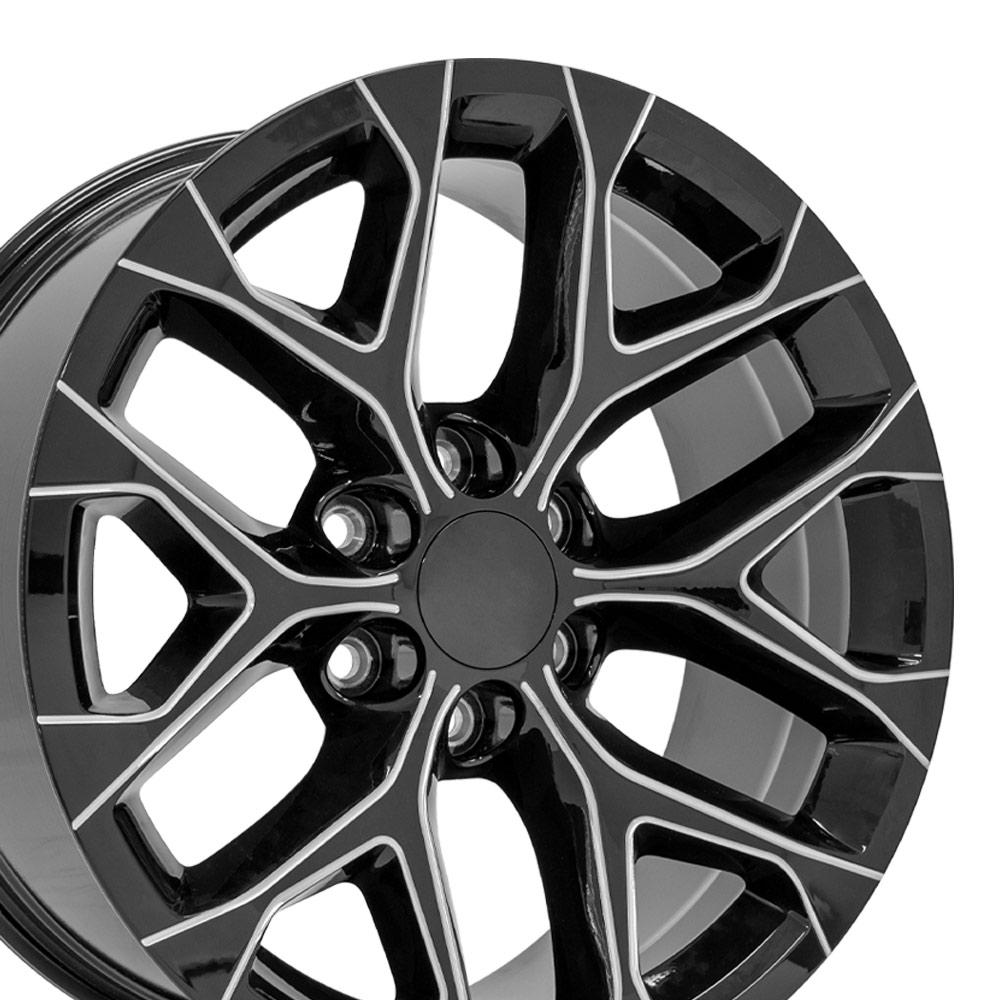 OE CV98B Gloss Black with Milled Edge [6x139.7] Wheel