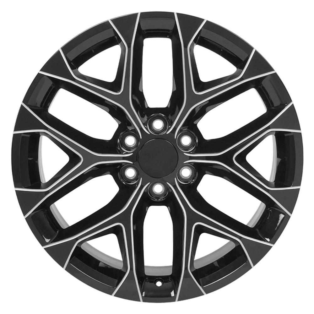 OE CV98B Gloss Black with Milled Edge [6x139.7] Wheel