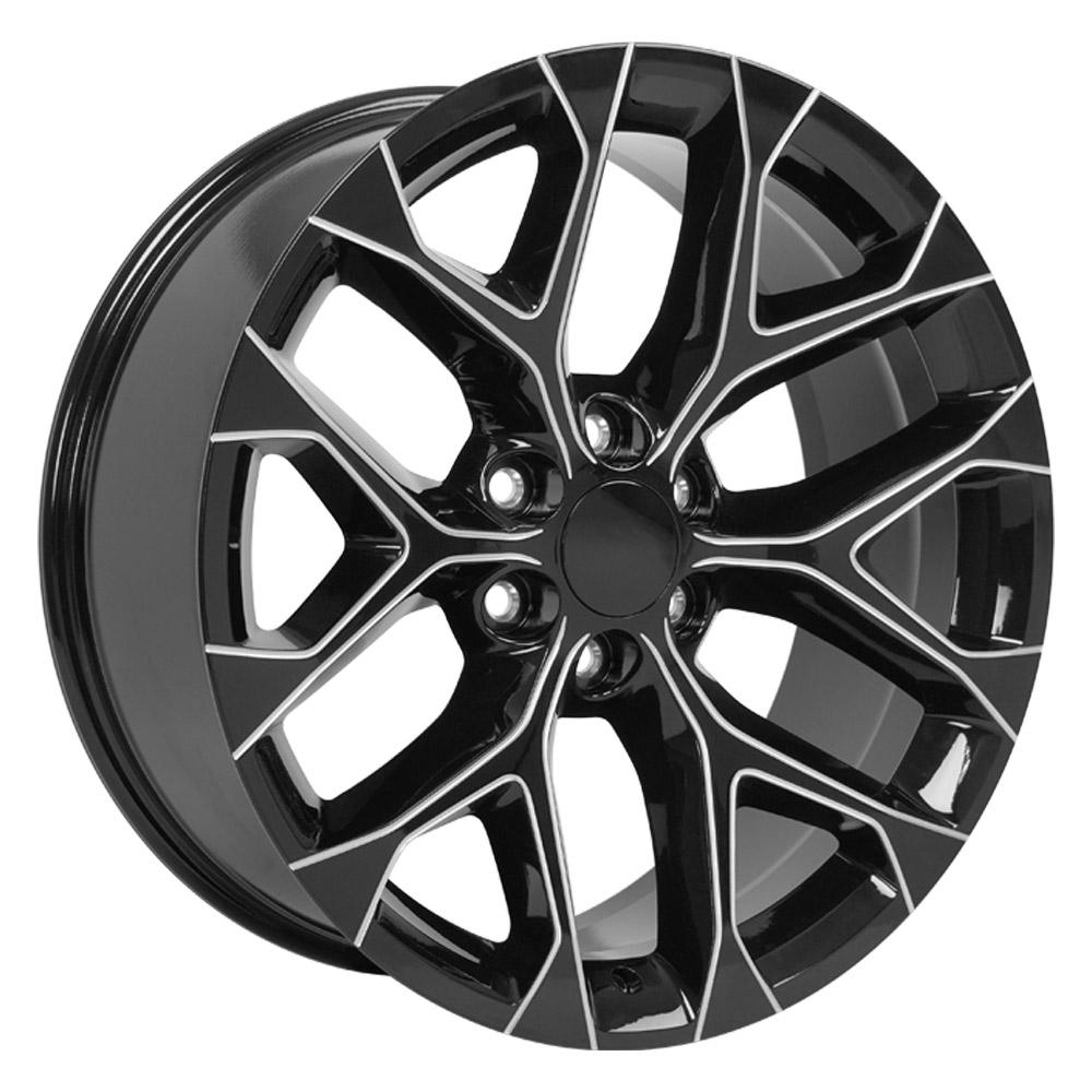OE CV98B Gloss Black with Milled Edge [6x139.7] Wheel
