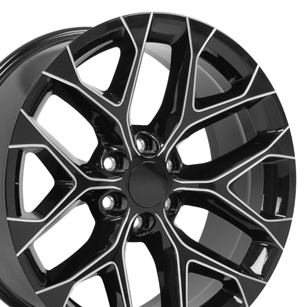 OE CV98B Gloss Black with Milled Edge [6x139.7] Wheel