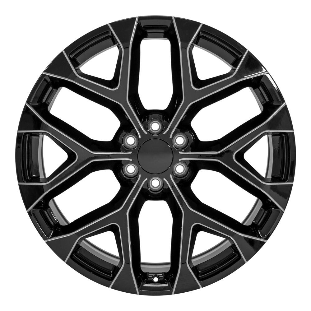 OE CV98B Gloss Black with Milled Edge [6x139.7] Wheel