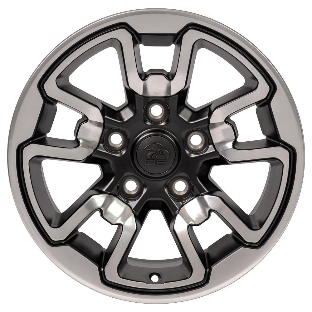 OE DG55 Satin Black with Polished Face [5x139.7] Wheel