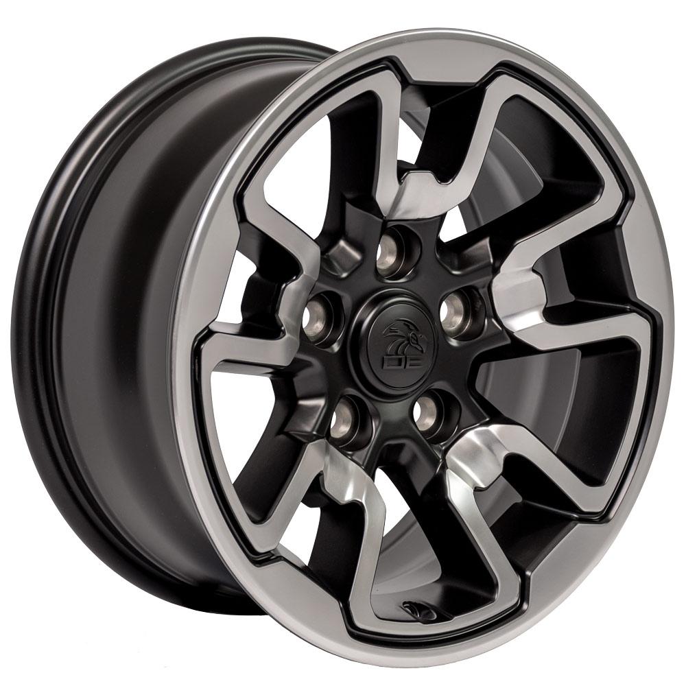 OE DG55 Satin Black with Polished Face [5x139.7] Wheel