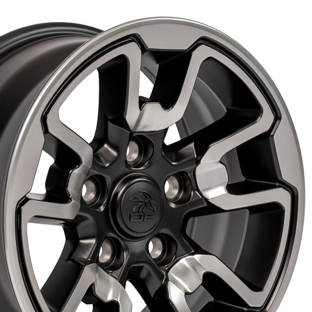 OE DG55 Satin Black with Polished Face [5x139.7] Wheel