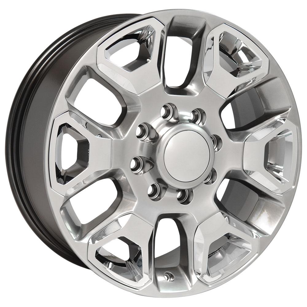 OE DG66 Gloss Hyper Silver with Chrome Insert [8x165.1] Wheel