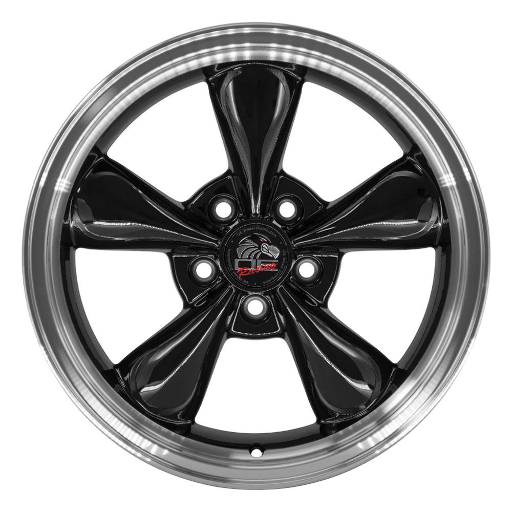 OE FR01 Gloss Black Machined Lip [5x114.3] Wheel