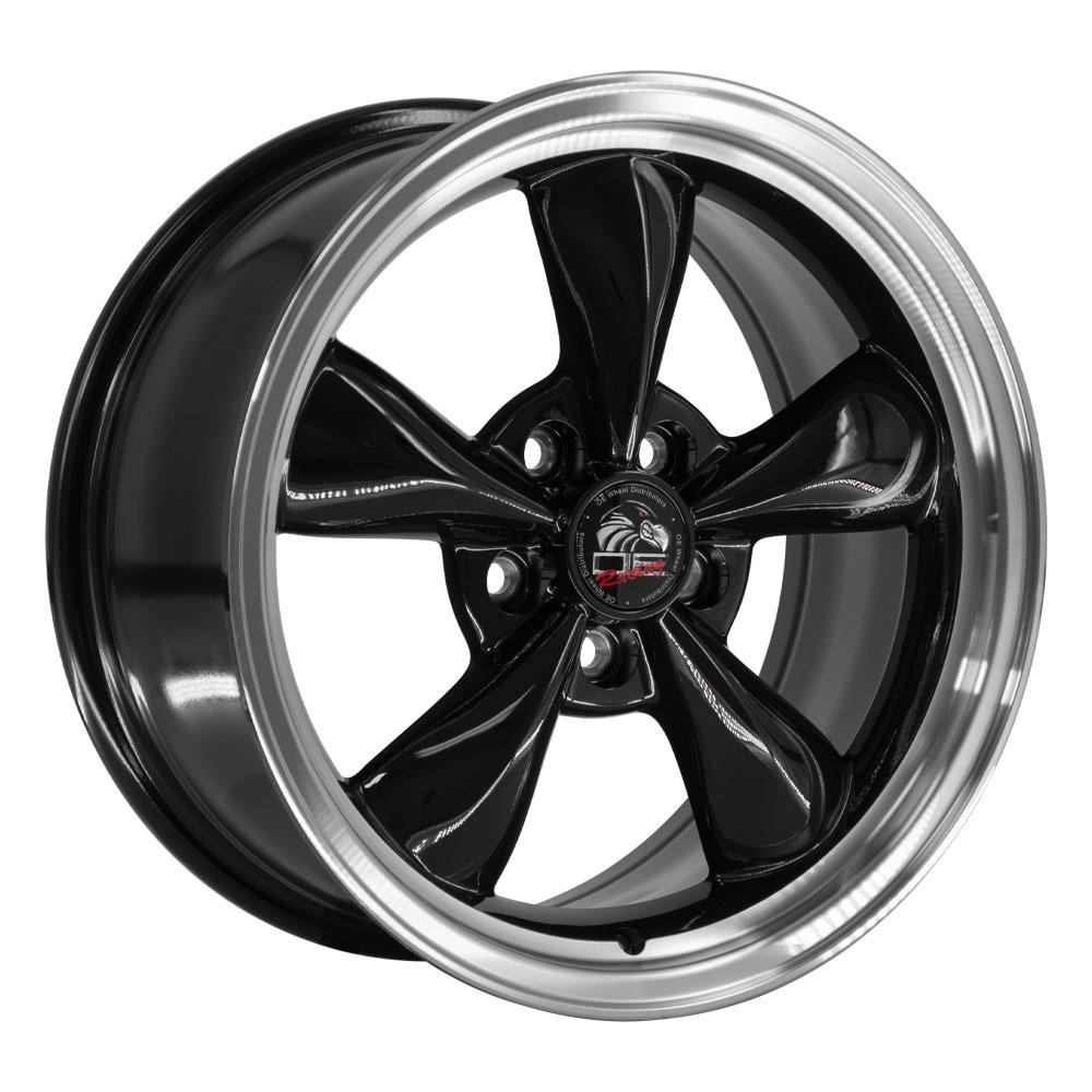 OE FR01 Gloss Black Machined Lip [5x114.3] Wheel