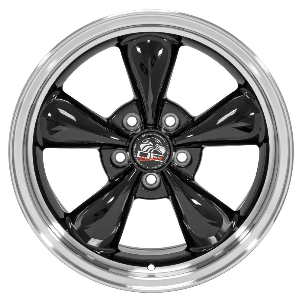 OE FR01 Gloss Black Machined Lip [5x114.3] Wheel