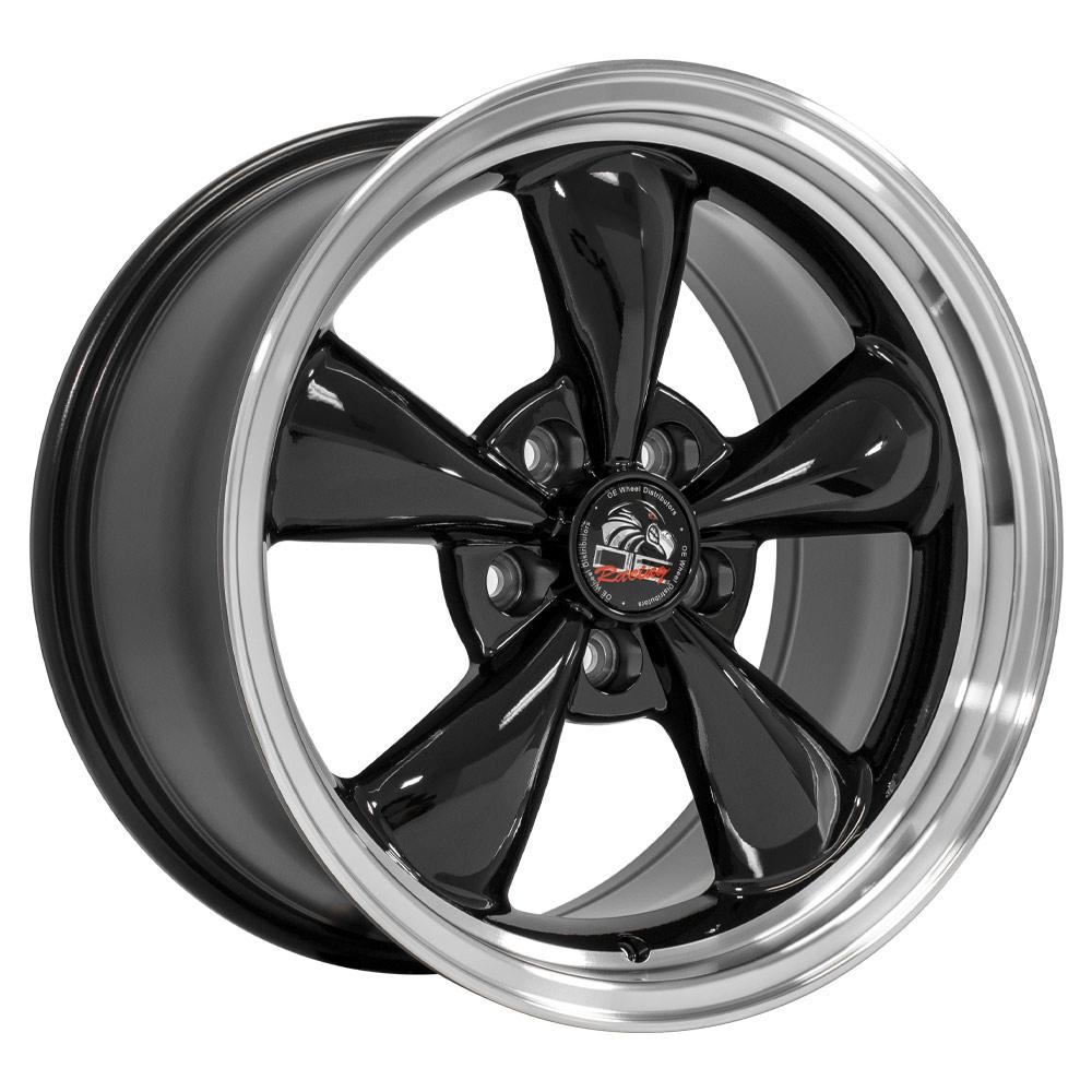 OE FR01 Gloss Black Machined Lip [5x114.3] Wheel
