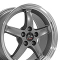 OE FR04B Gloss Gunmetal Machined Lip [5x114.3] Wheel
