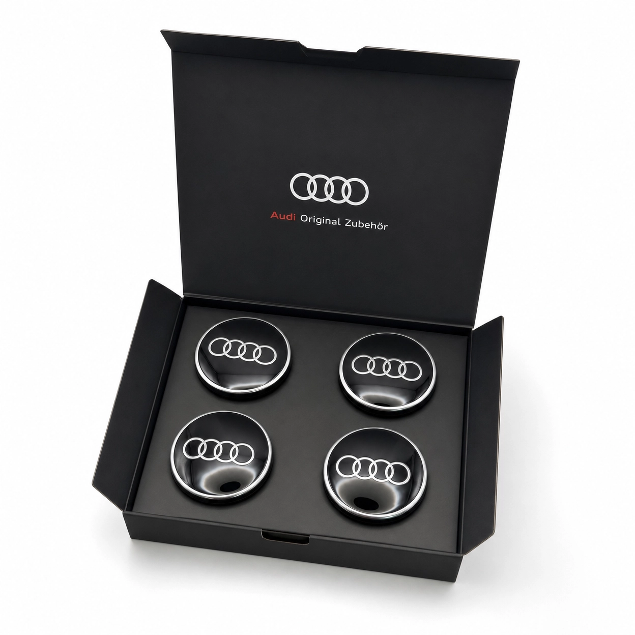 Audi floating center caps set of 4 in open box