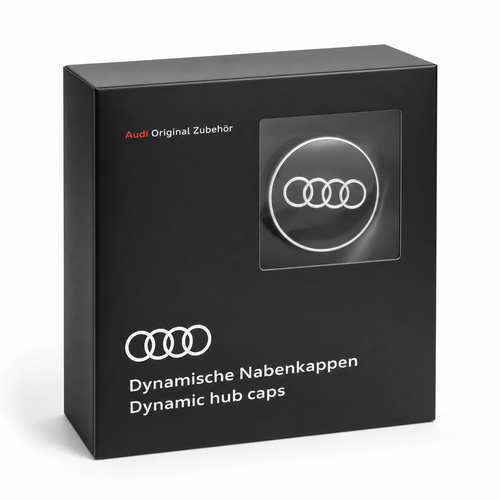 Audi floating center caps original packaging