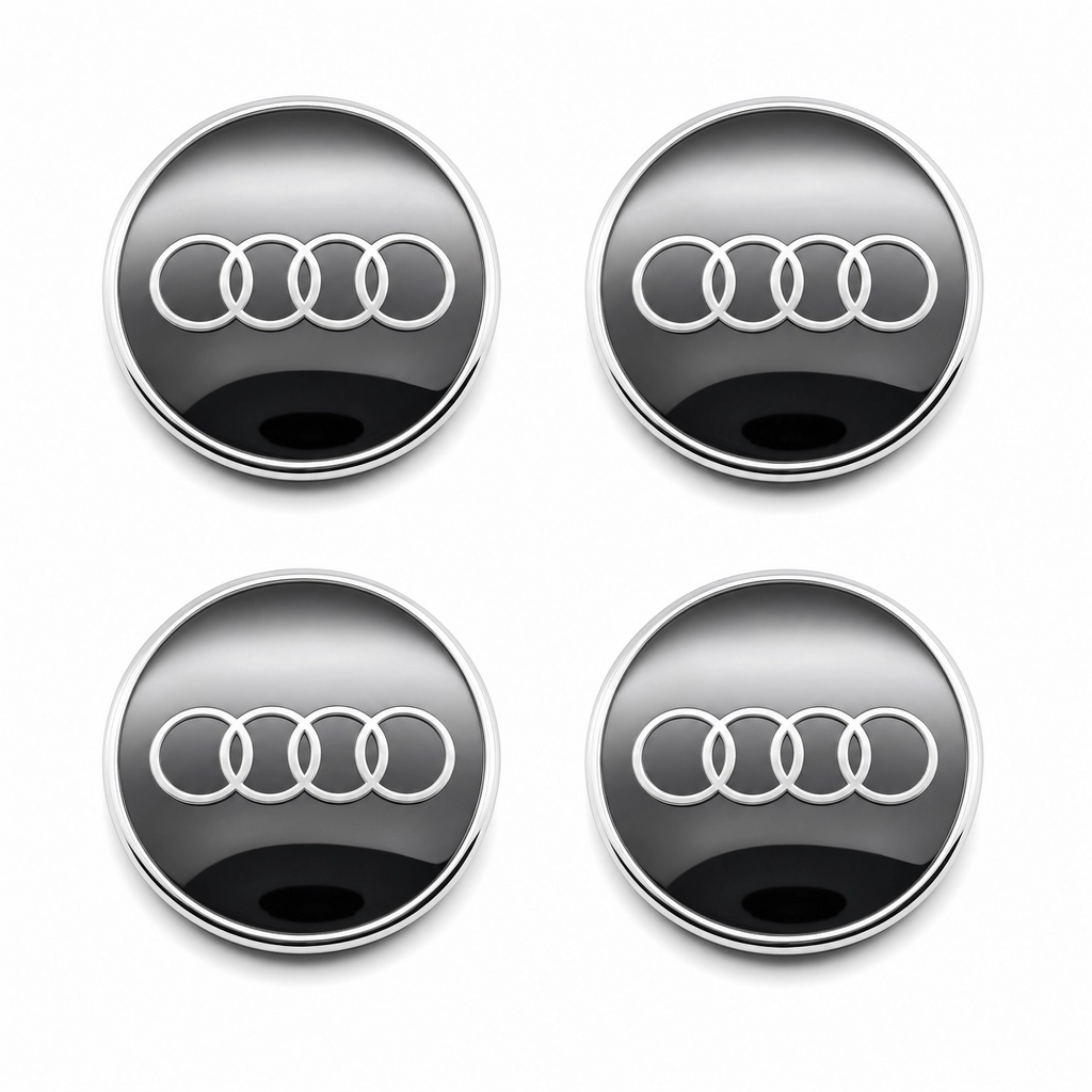 Audi floating center caps set of 4