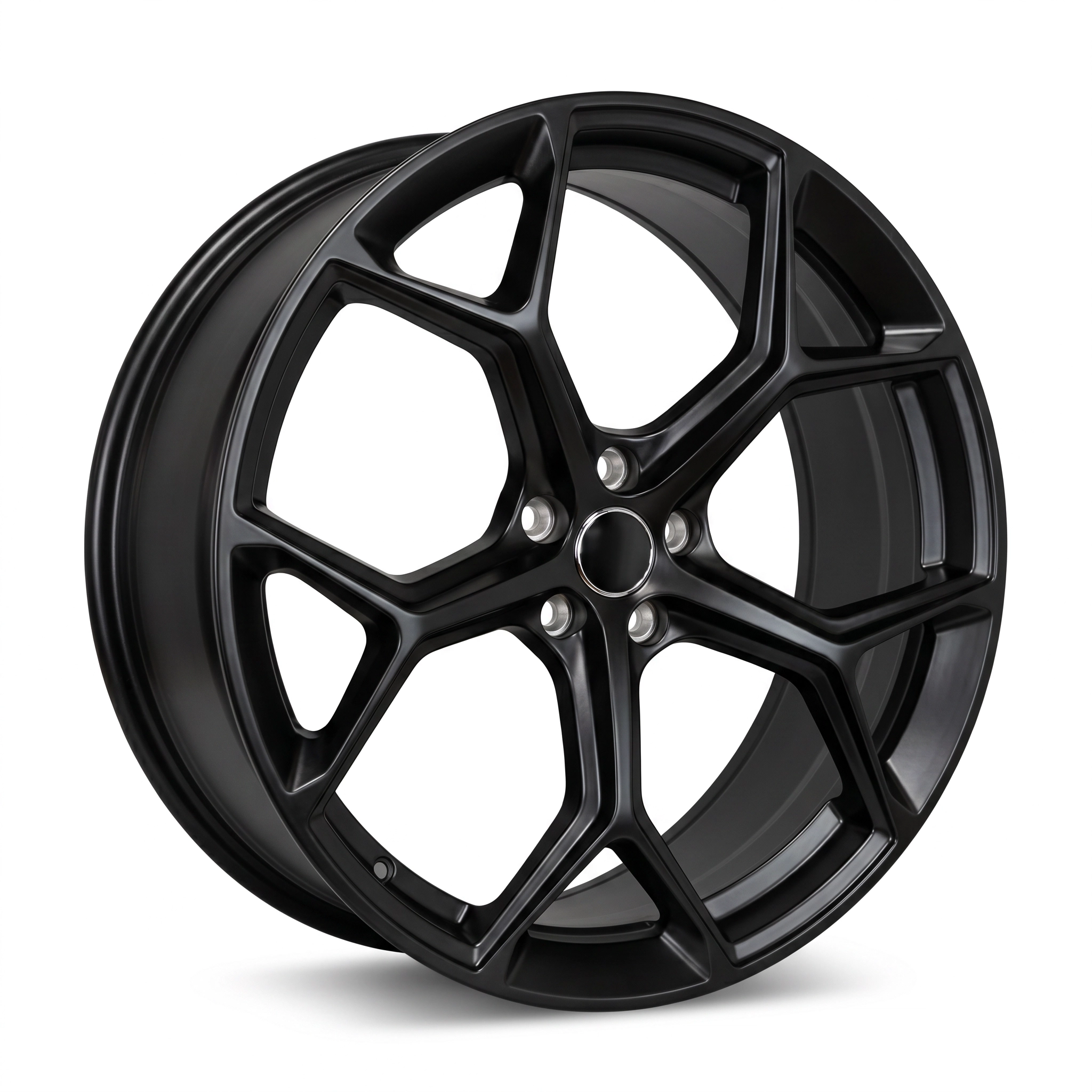21" Audi-Style 5-Spoke Alloy Wheels – Matte Black (Set of 4)